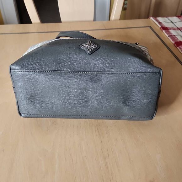 Simple Vera gray and white shoulder bag - Picture 7 of 9